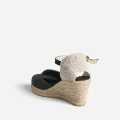 Espadrille compensée en toile