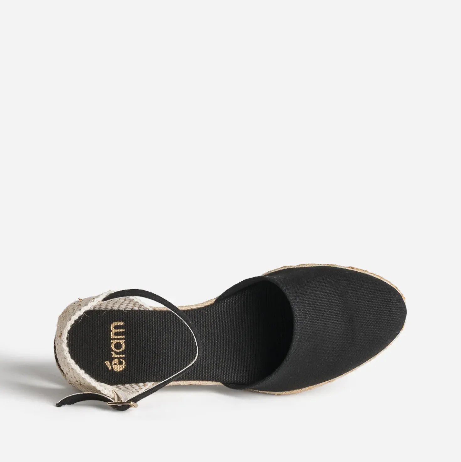 Espadrille compensée en toile