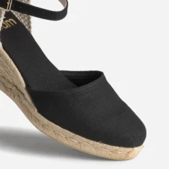 Espadrille compensée en toile