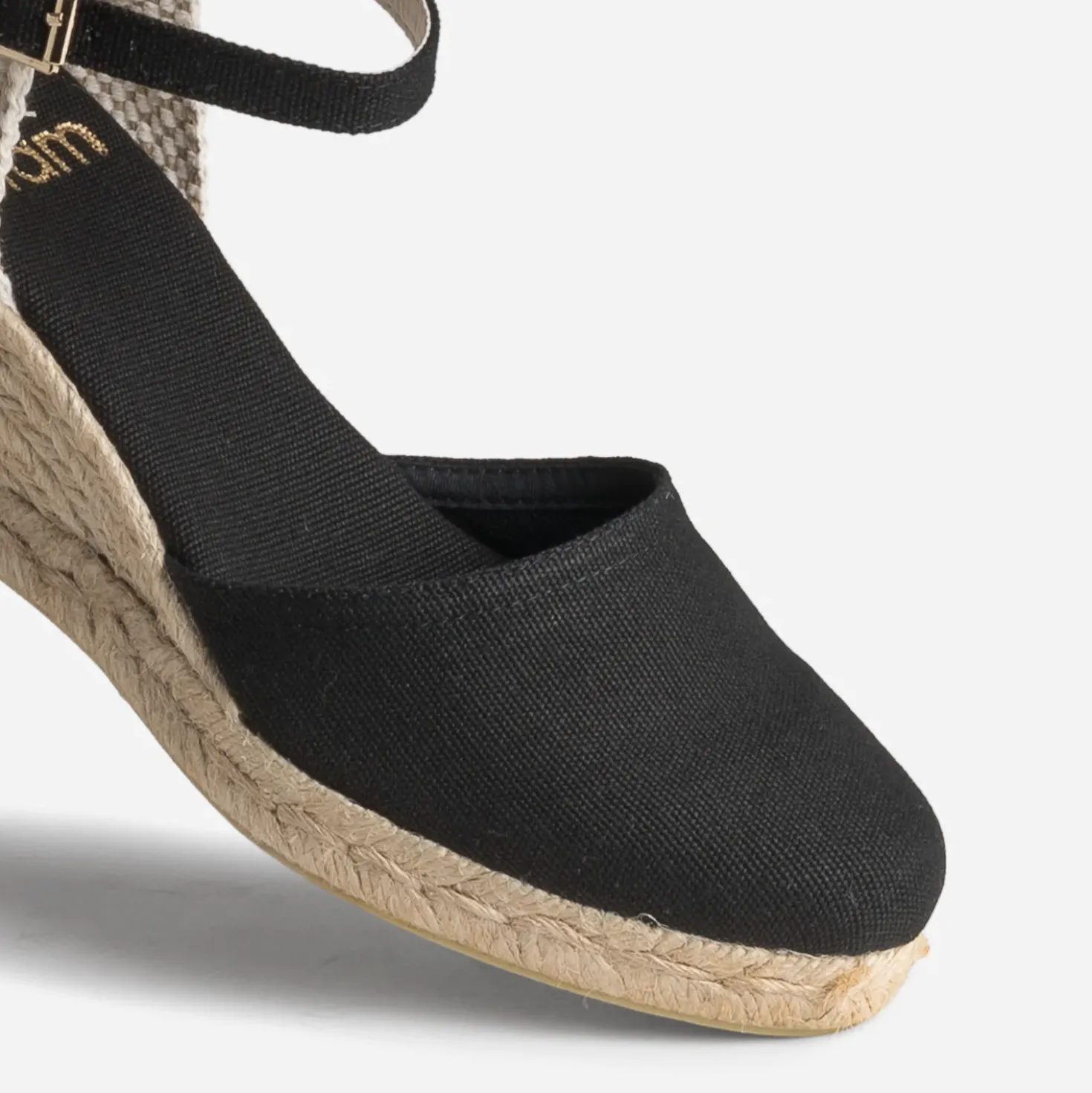 Espadrille compensée en toile
