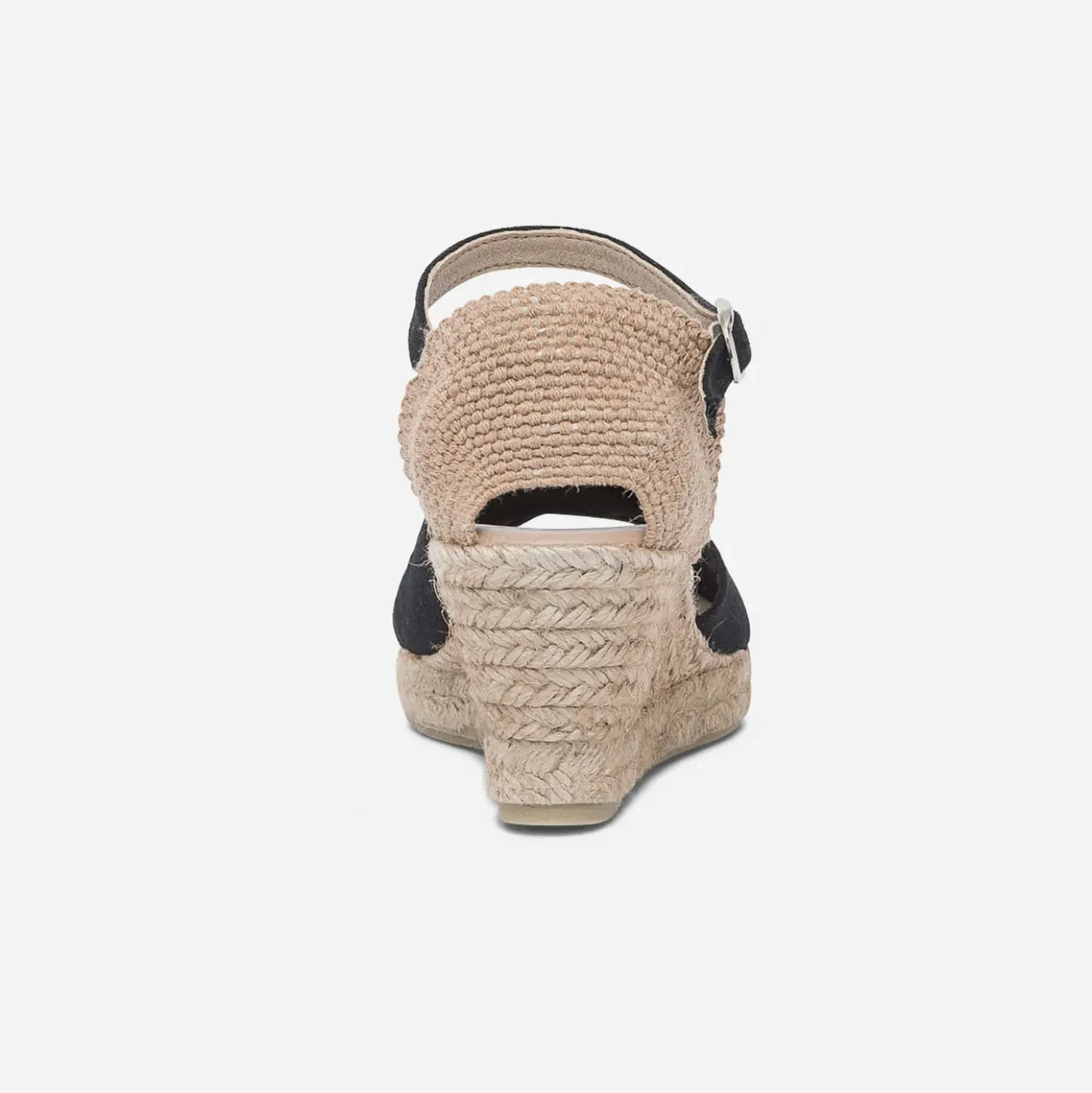Espadrille compensée noire