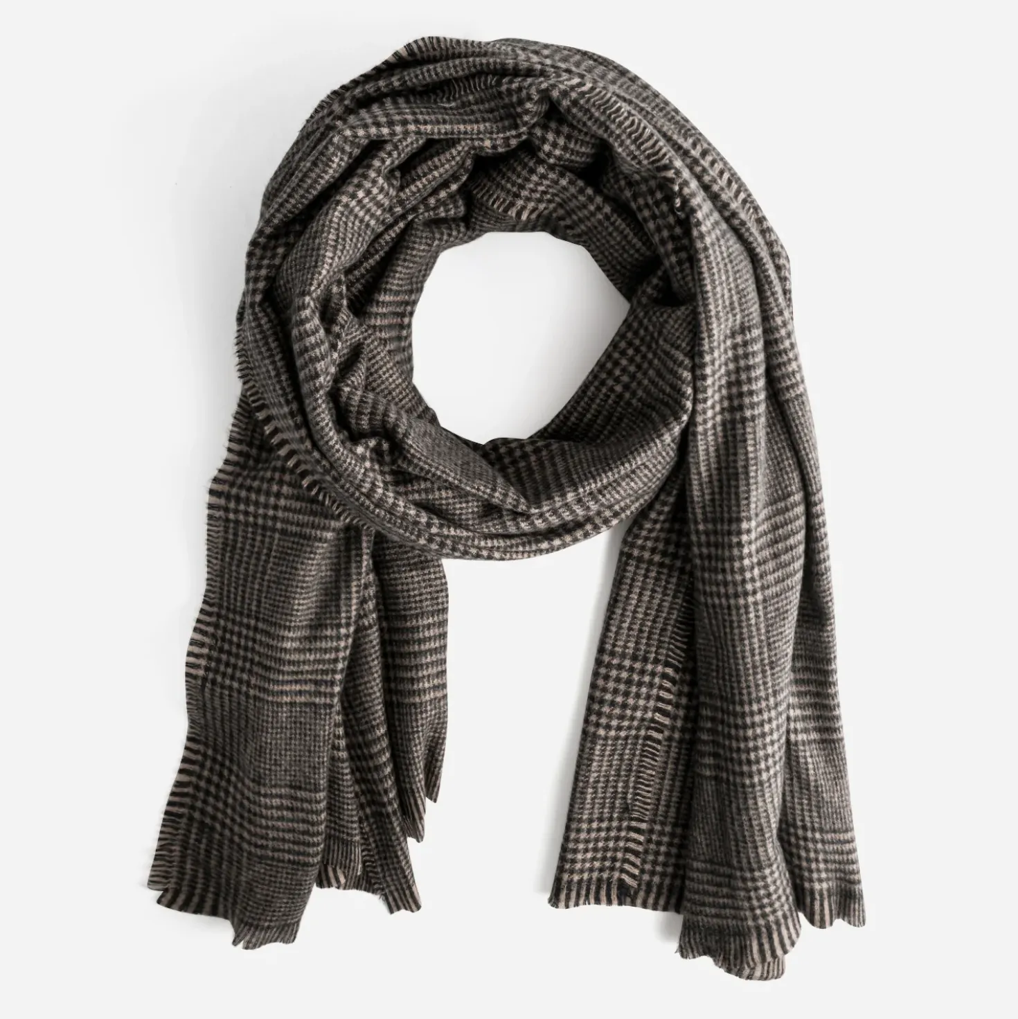 Etole marron à motif carreaux