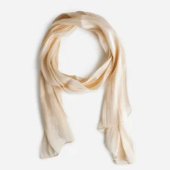 Foulard beige rosé irisé