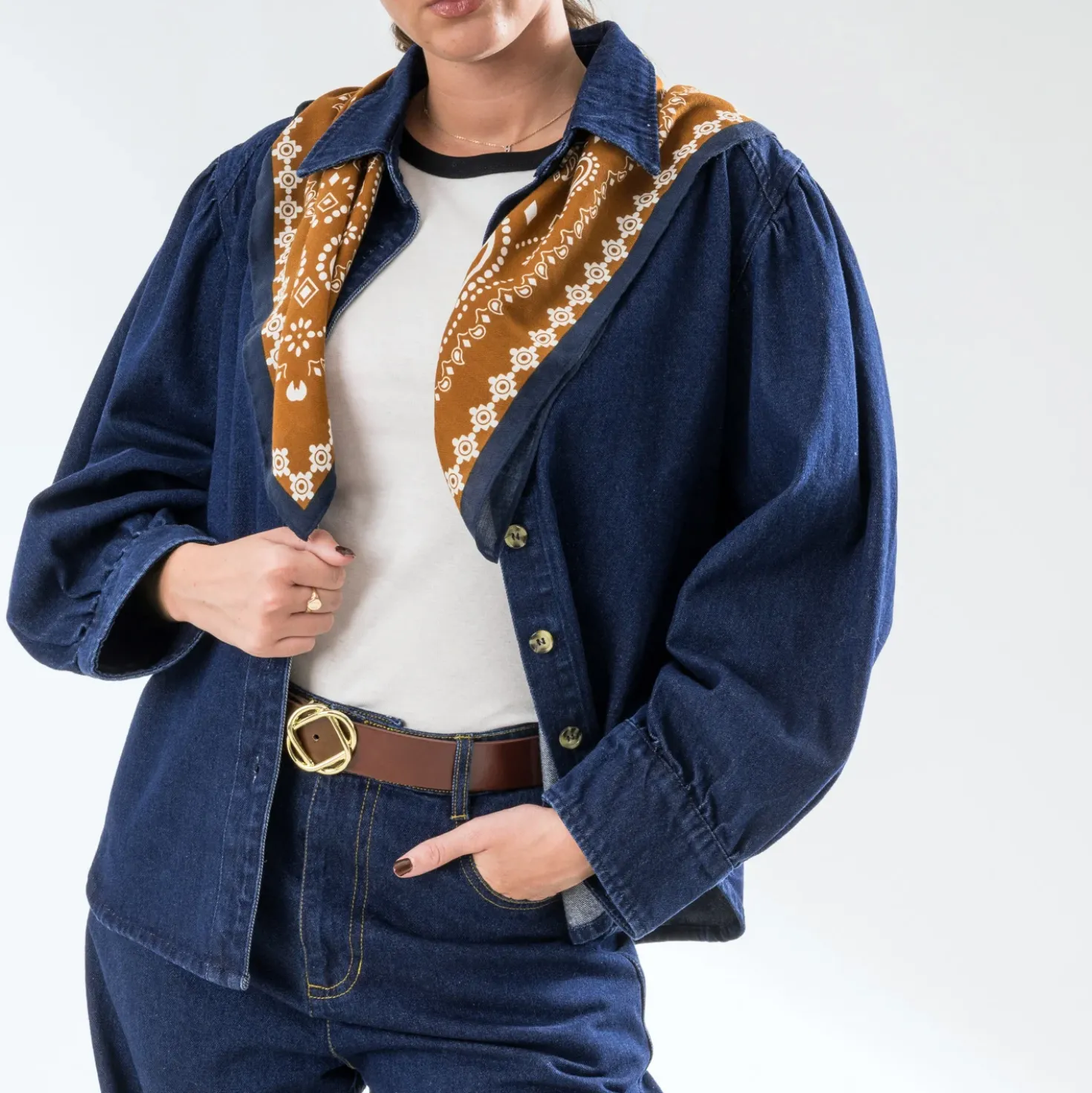 Foulard camel motif bandana