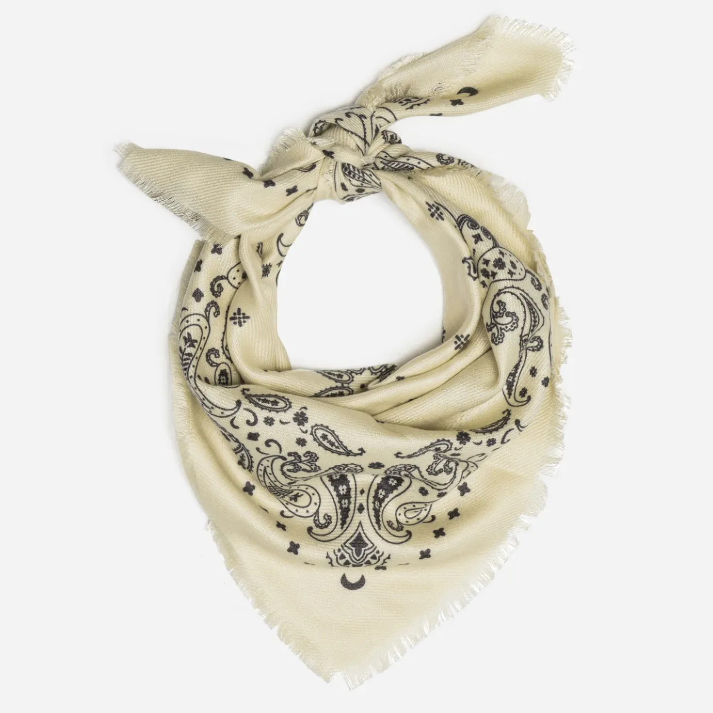 Foulard écru esprit bandana