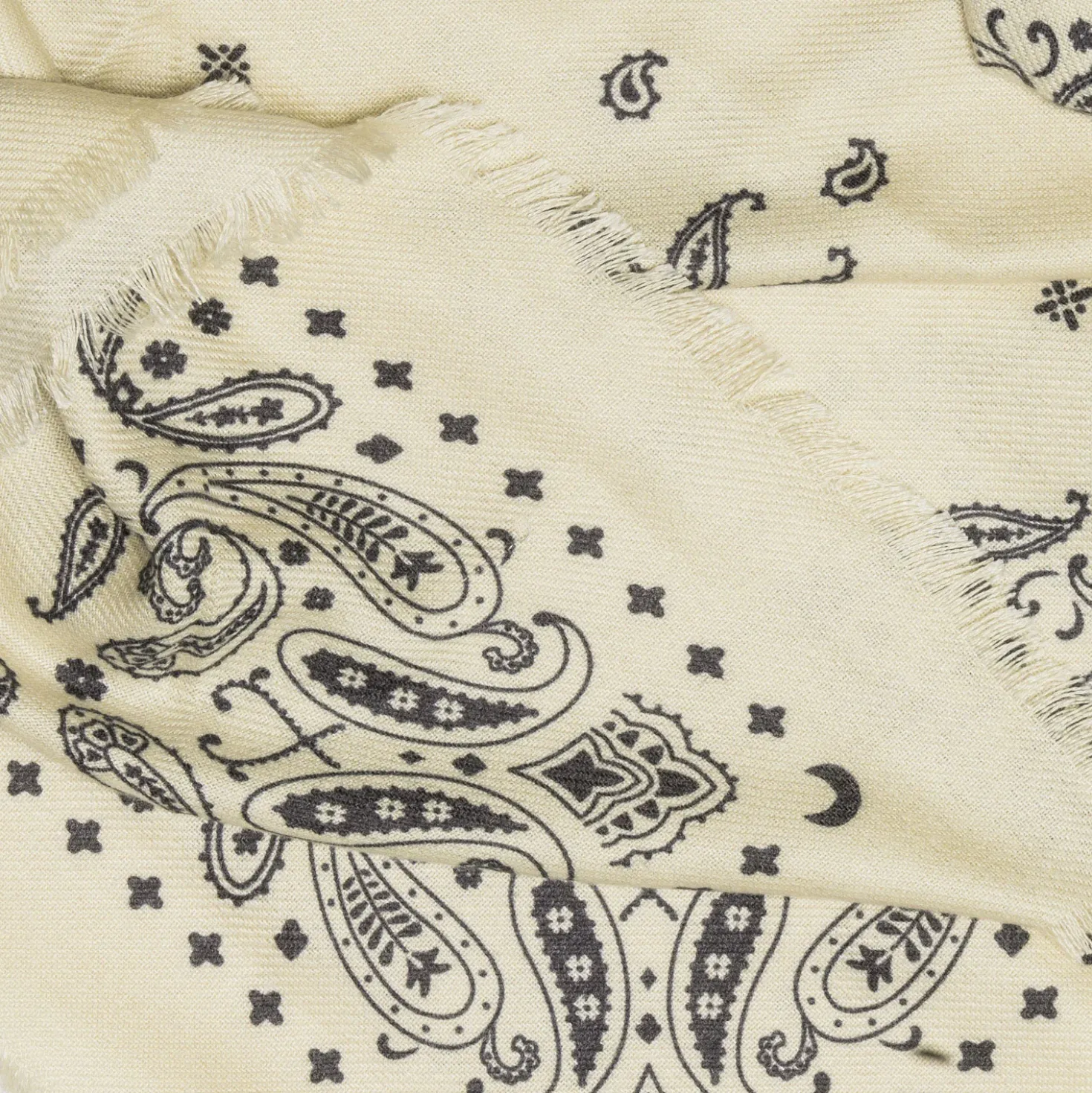 Foulard écru esprit bandana