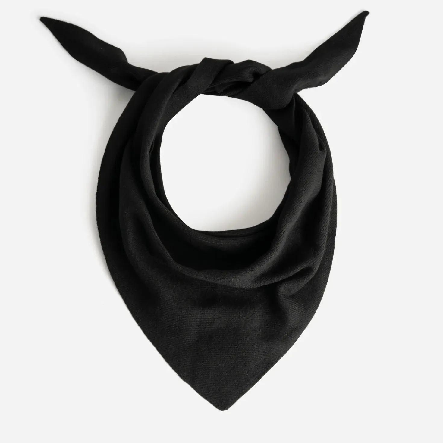 Foulard noir tricot