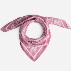 Foulard rose motif bandana - Sélection Octobre Rose