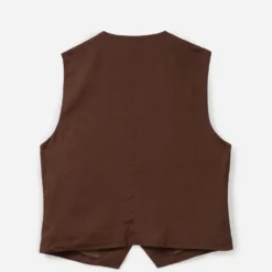 Gilet de costume TEXTO marron