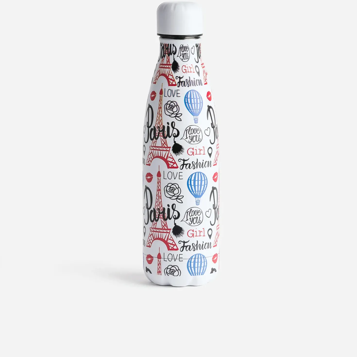 Gourde blanche motif inspiration Paris