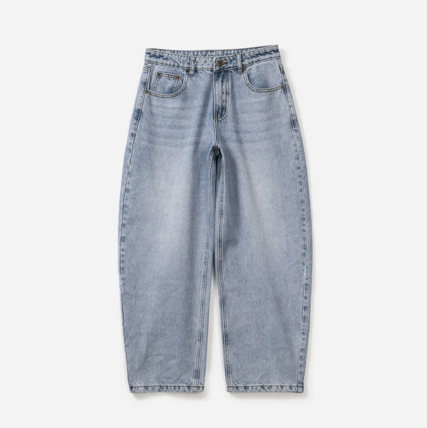 Jean barrel TEXTO bleu