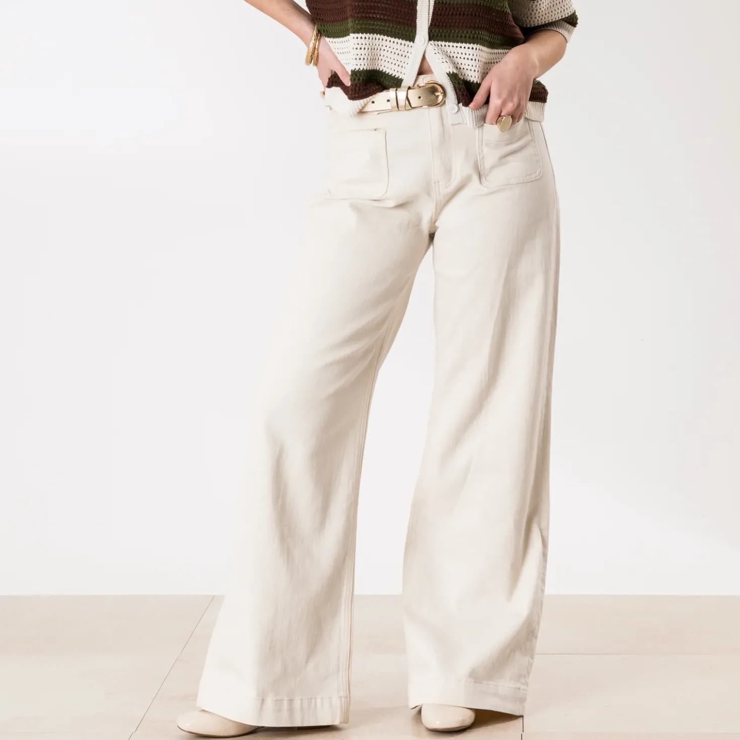 Jean TEXTO beige large