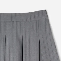 Jupe de tailleur TEXTO grise rayures tennis