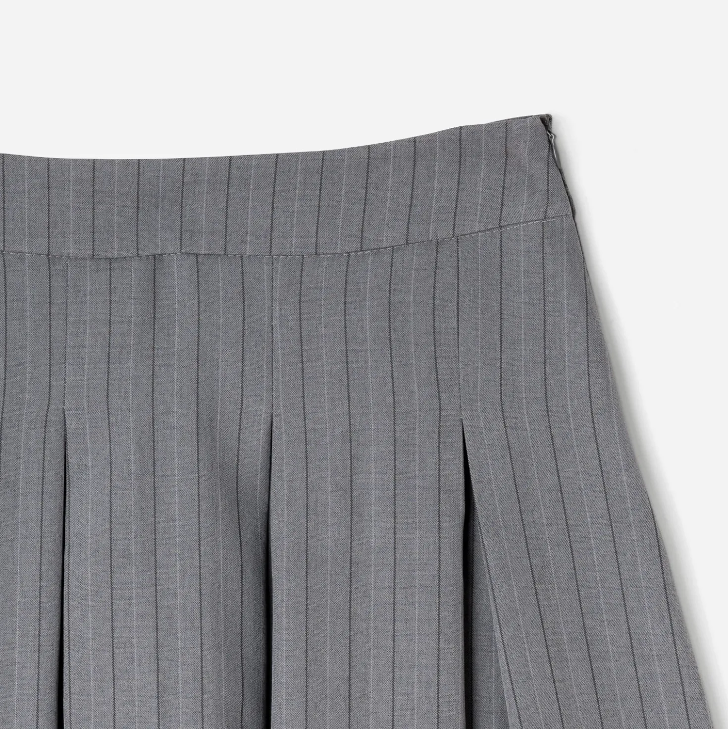 Jupe de tailleur TEXTO grise rayures tennis