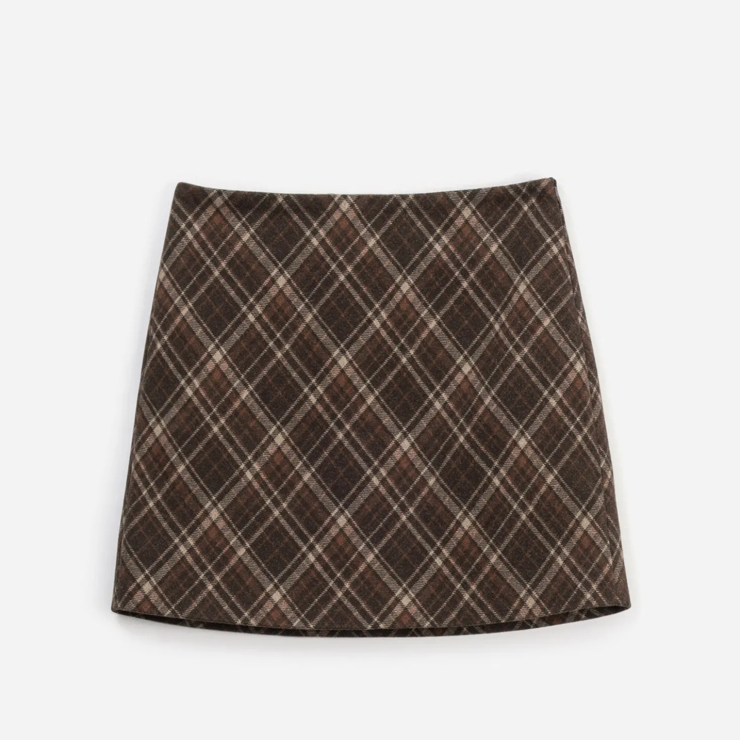 Jupe ERAM WEAR marron motif carreaux