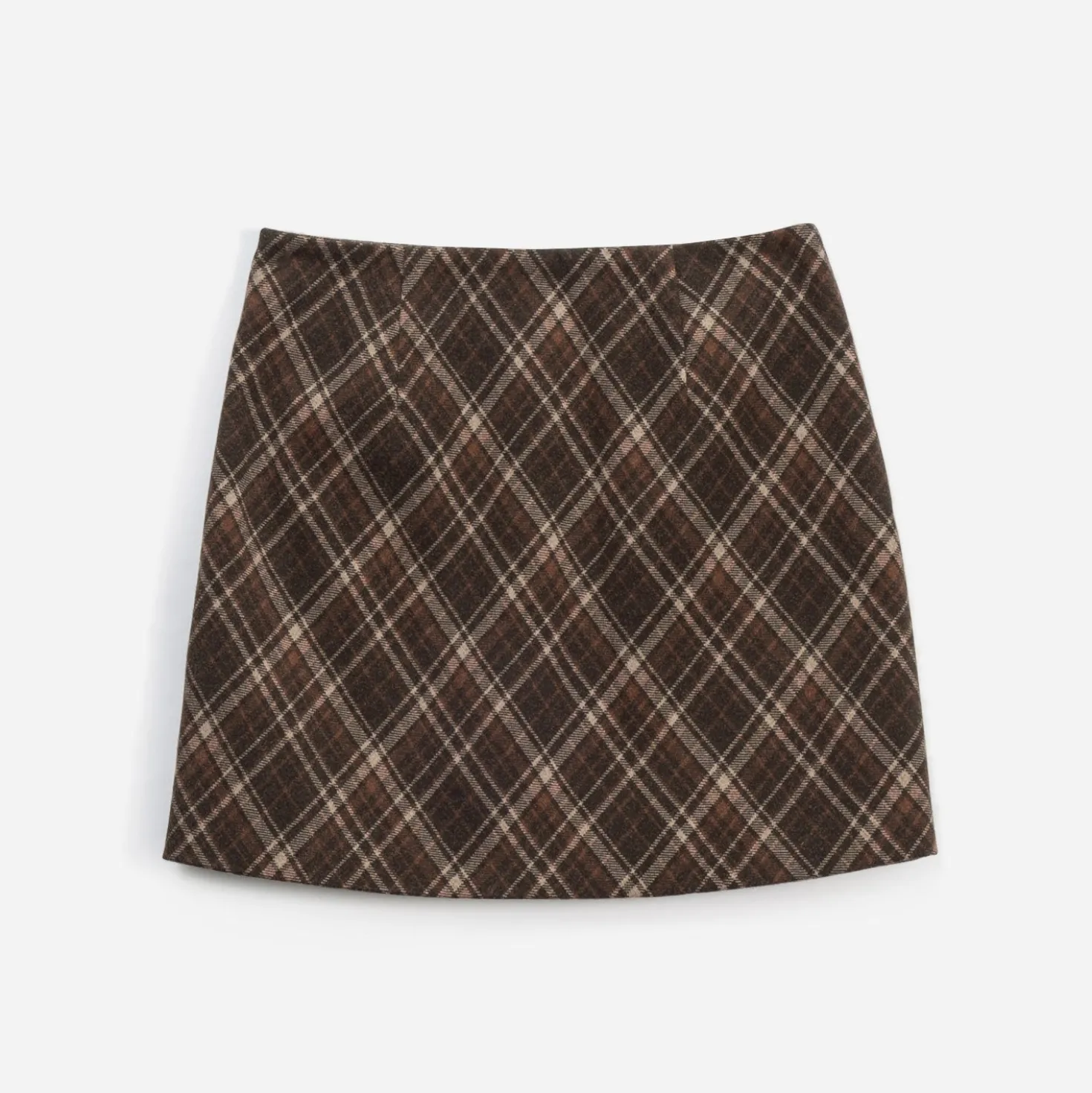 Jupe ERAM WEAR marron motif carreaux