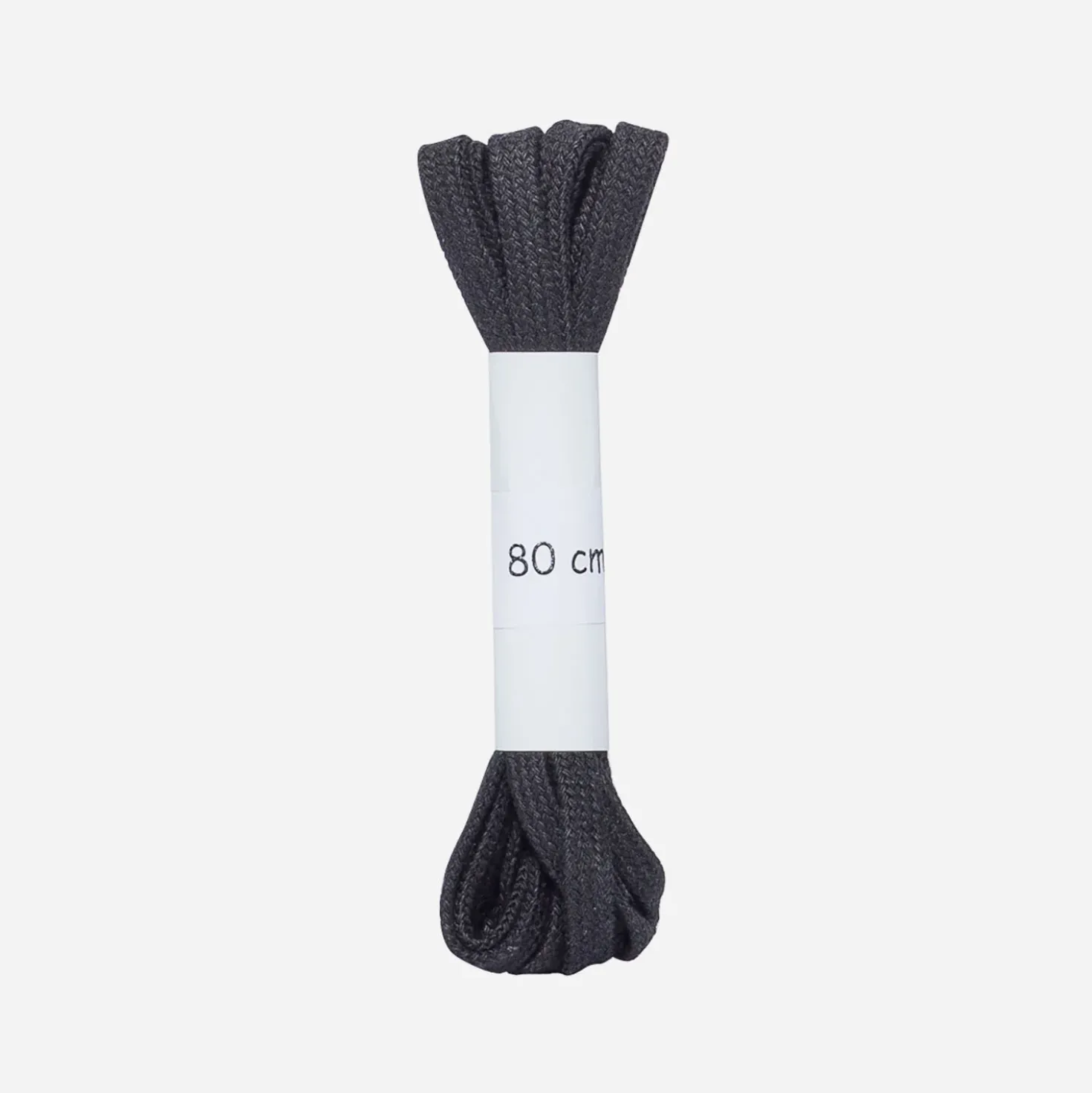 Lacets plats noirs 80 cm