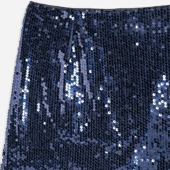 Mini jupe TEXTO marine en sequins