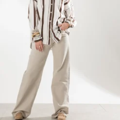 Mocassin beige cuir velours