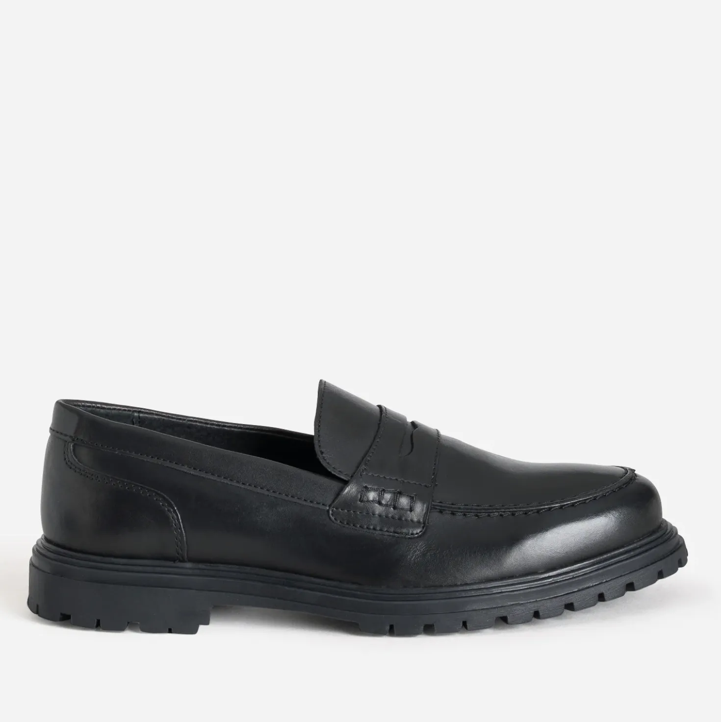 Mocassin éco-conçu noir en cuir