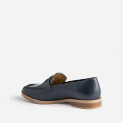 Mocassin ERAM FLEX marine en cuir