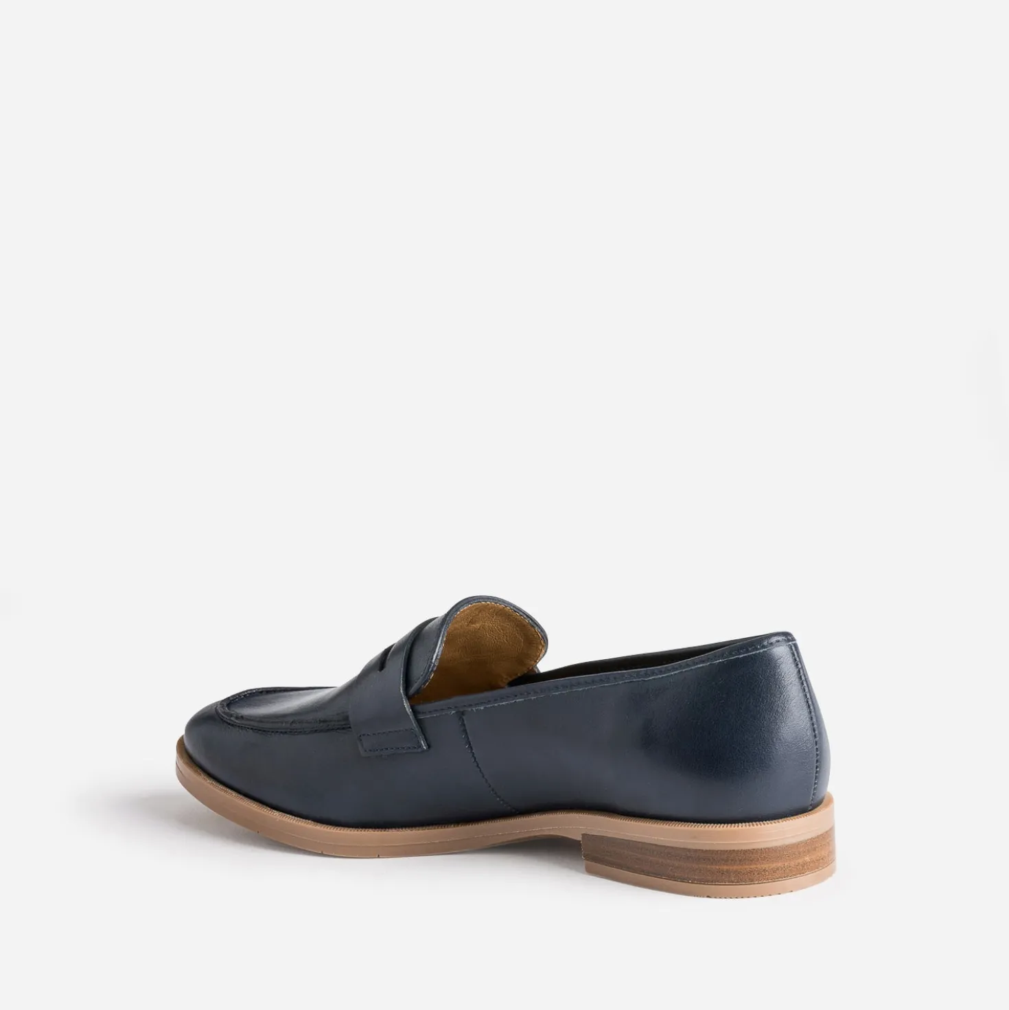 Mocassin ERAM FLEX marine en cuir