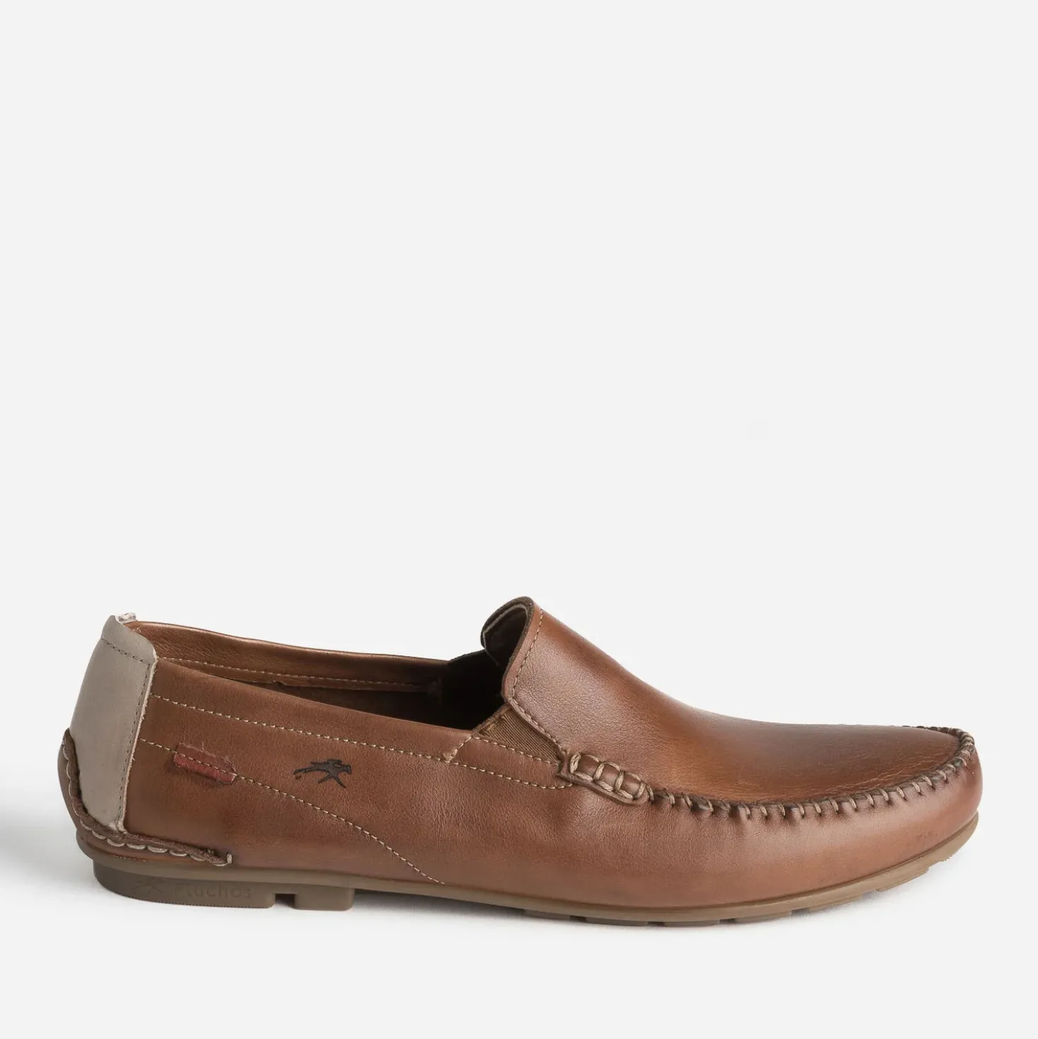 Mocassin FLUCHOS cognac en cuir