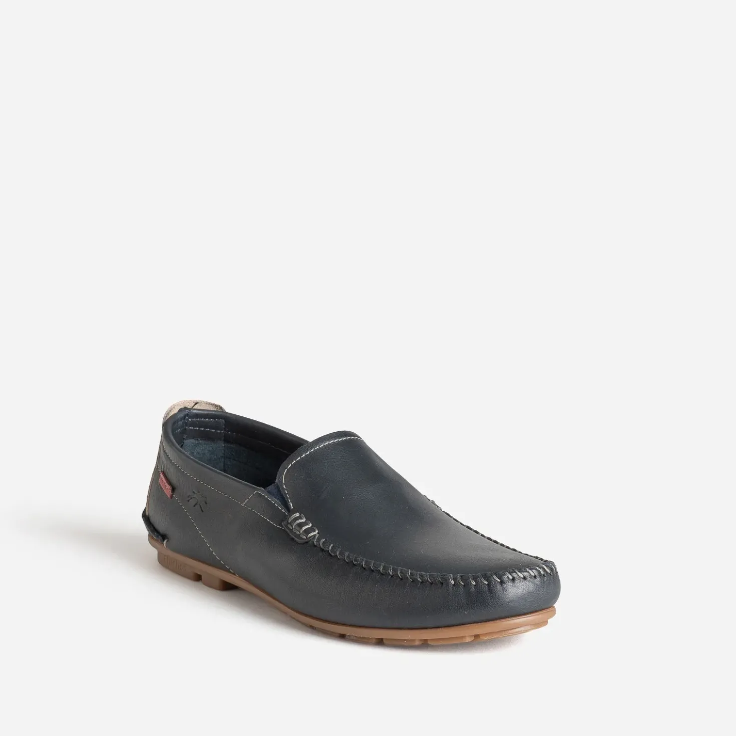 Mocassin FLUCHOS marine cuir