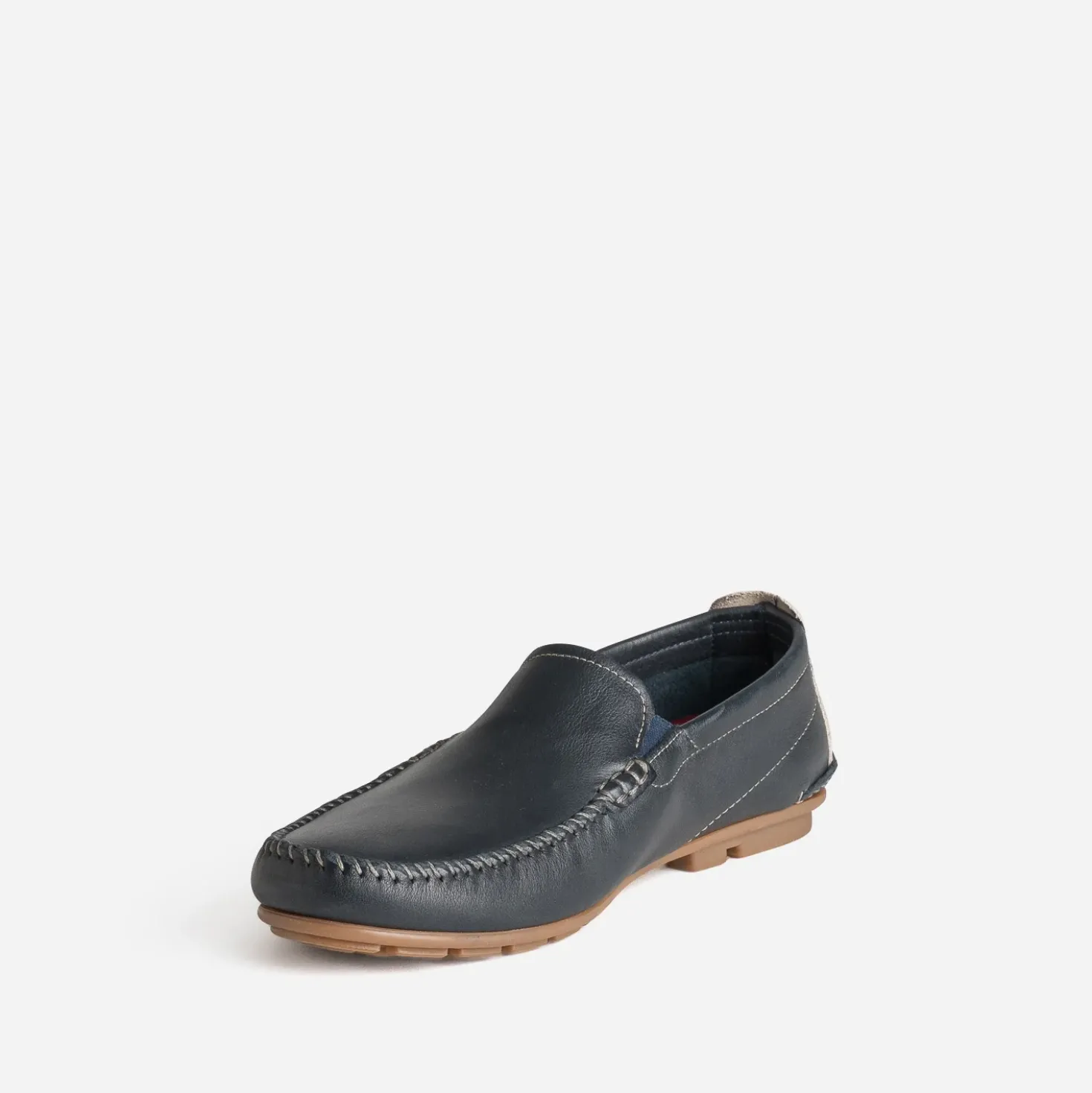 Mocassin FLUCHOS marine cuir