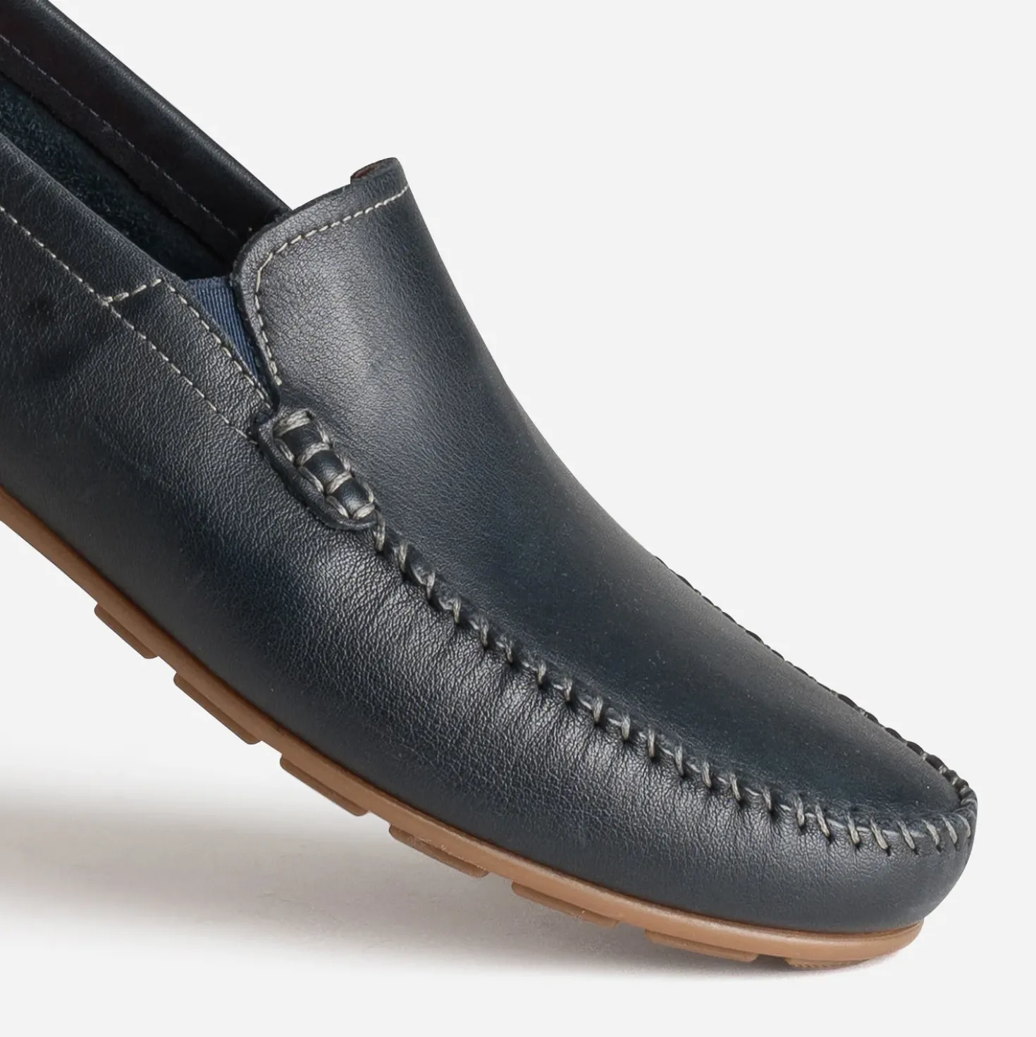 Mocassin FLUCHOS marine cuir
