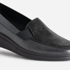 Mocassin FRANCE ARNO gris en cuir