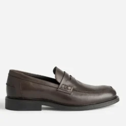 Mocassin marron cuir