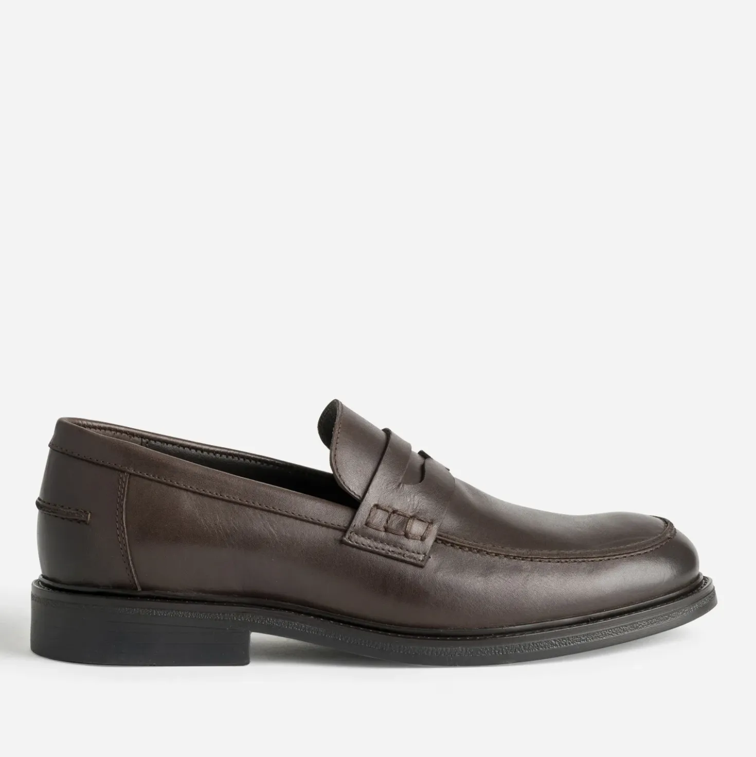 Mocassin marron cuir