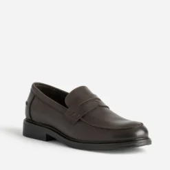 Mocassin marron cuir