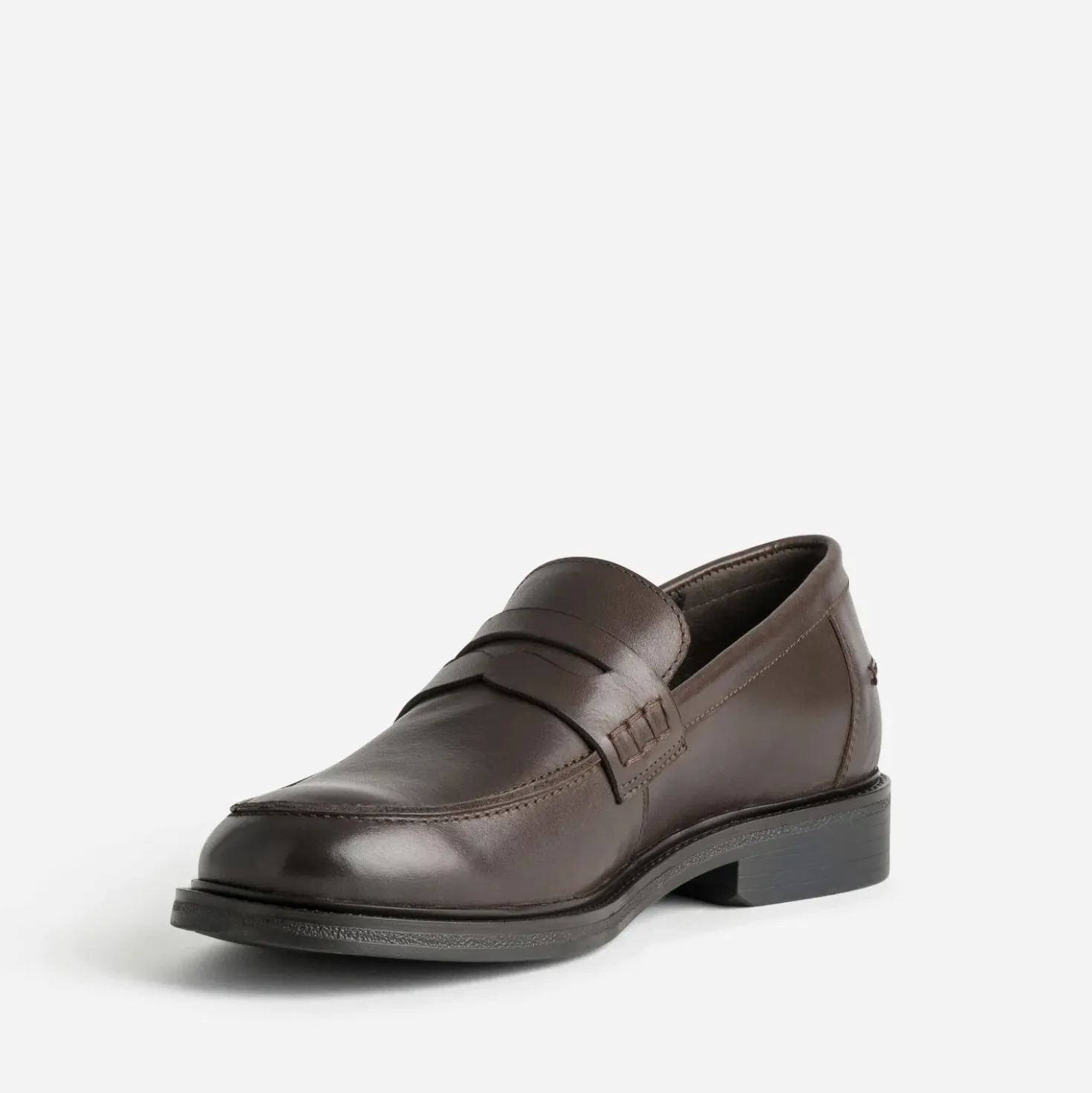 Mocassin marron cuir