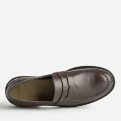 Mocassin marron cuir