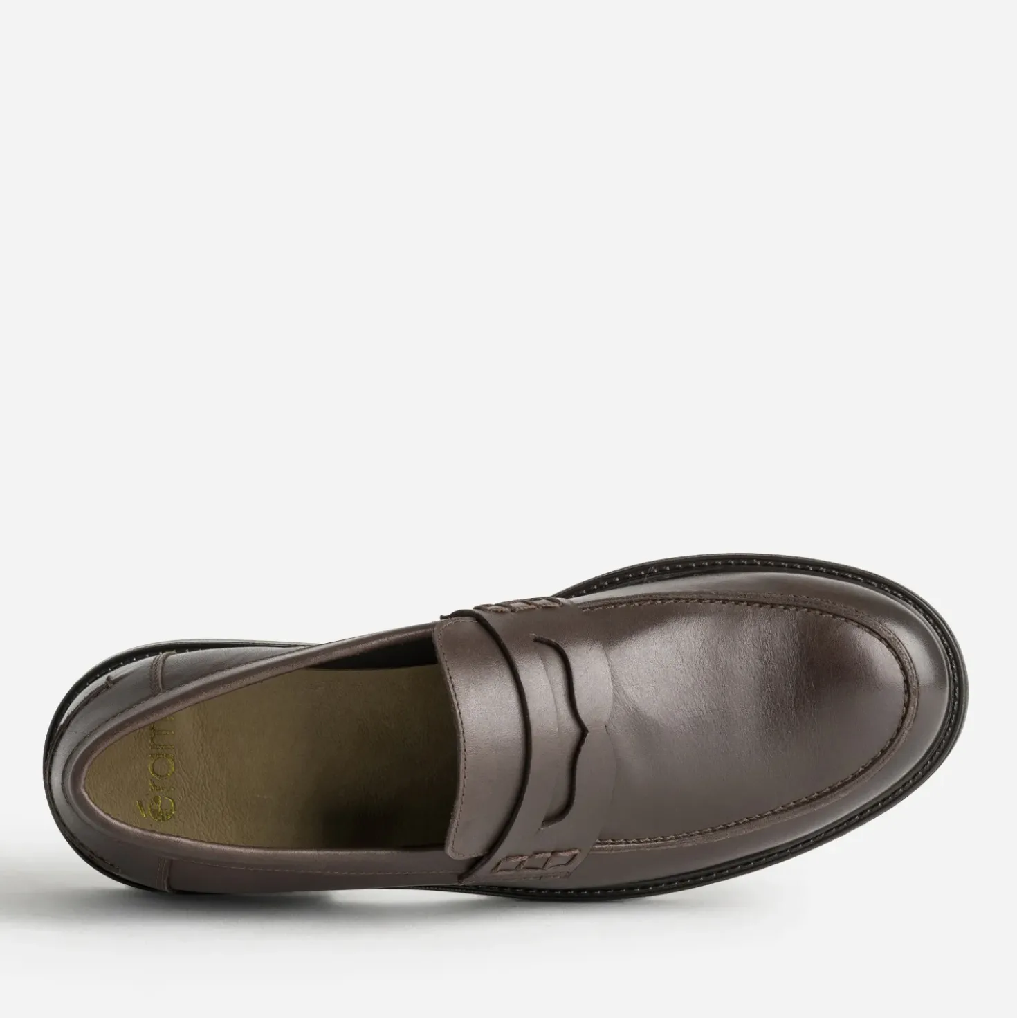 Mocassin marron cuir