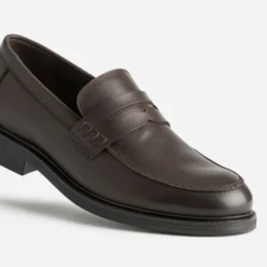 Mocassin marron cuir