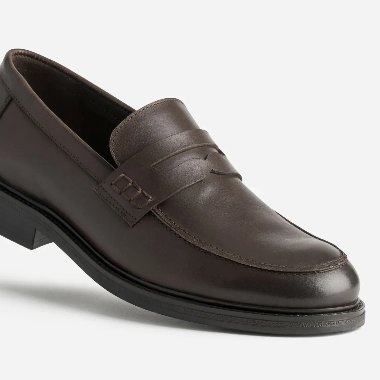 Mocassin marron cuir