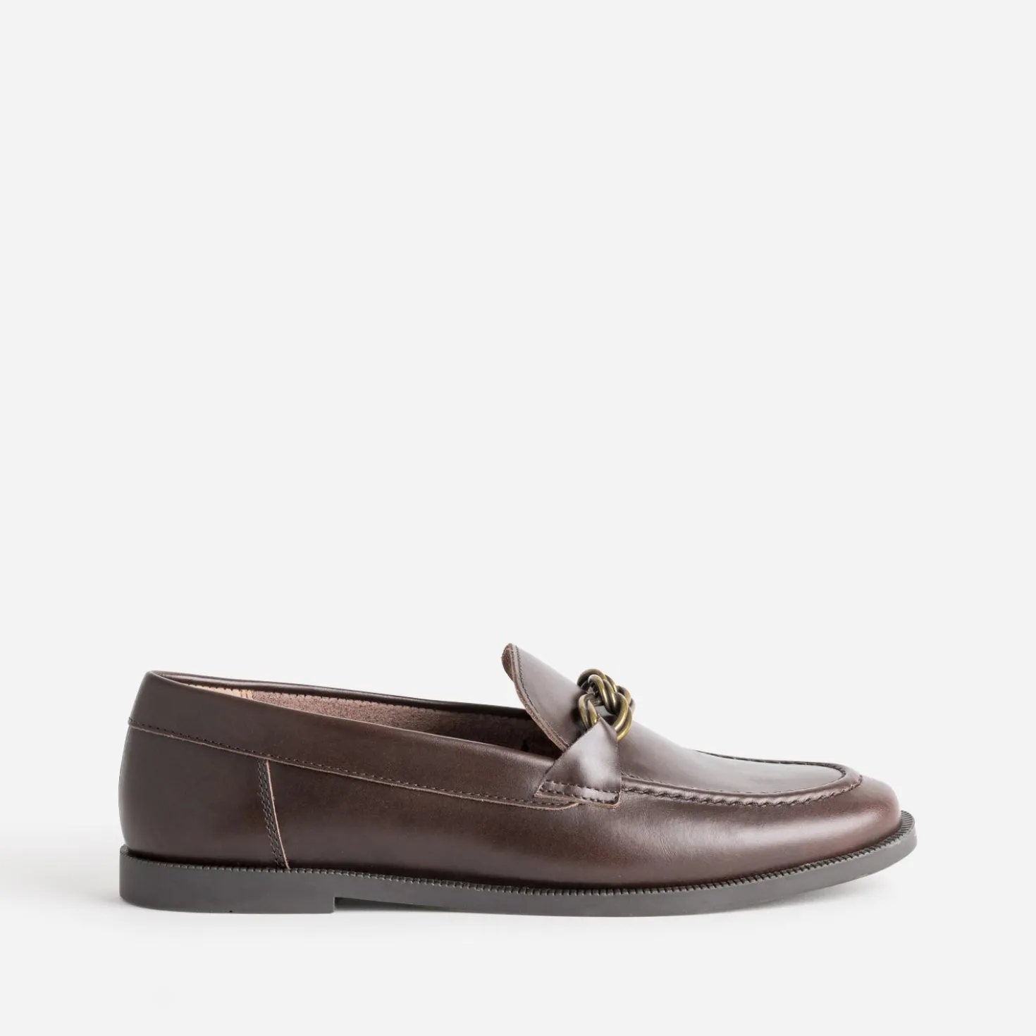 Mocassin marron cuir