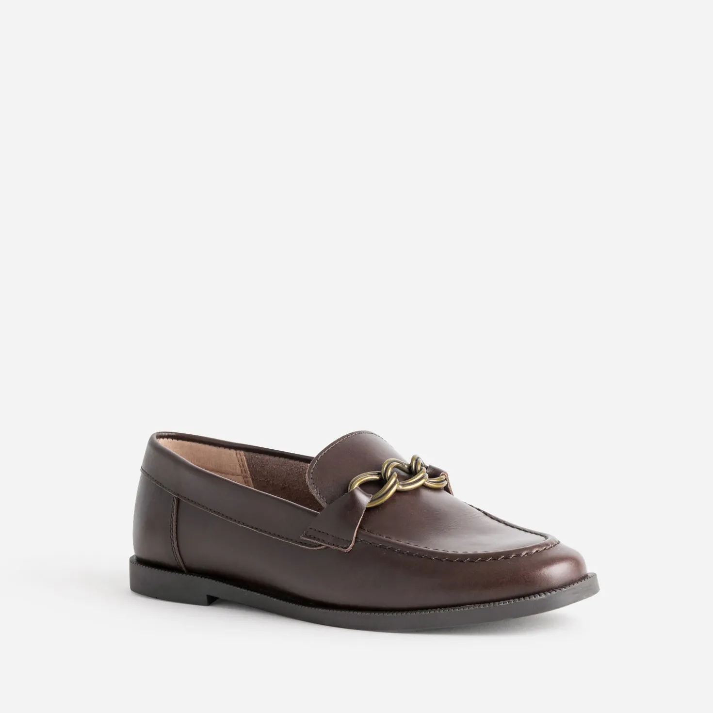 Mocassin marron cuir