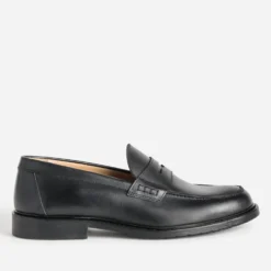 Mocassin noir cuir