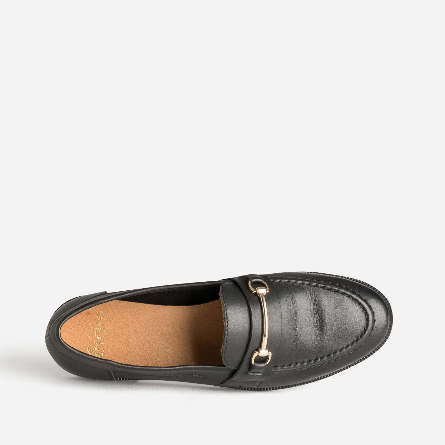 Mocassin noir cuir
