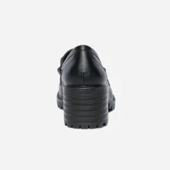 Mocassin à talon noir