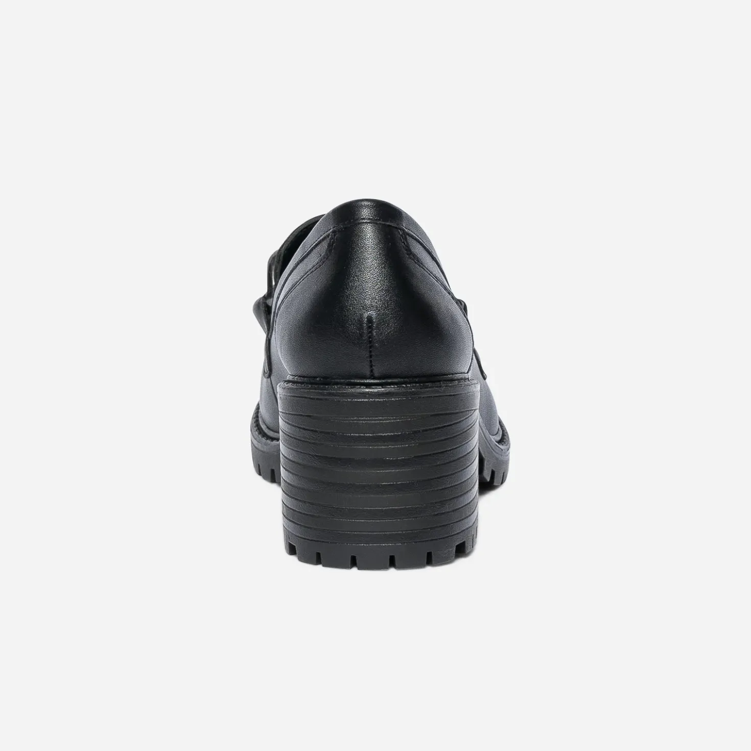 Mocassin à talon noir