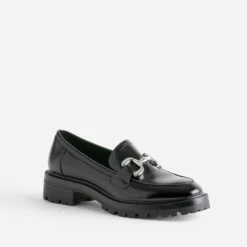 Mocassin TEXTO noir à maxi mors