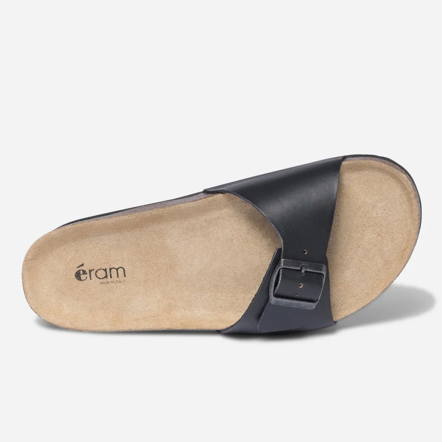 Mule anatomique noire cuir