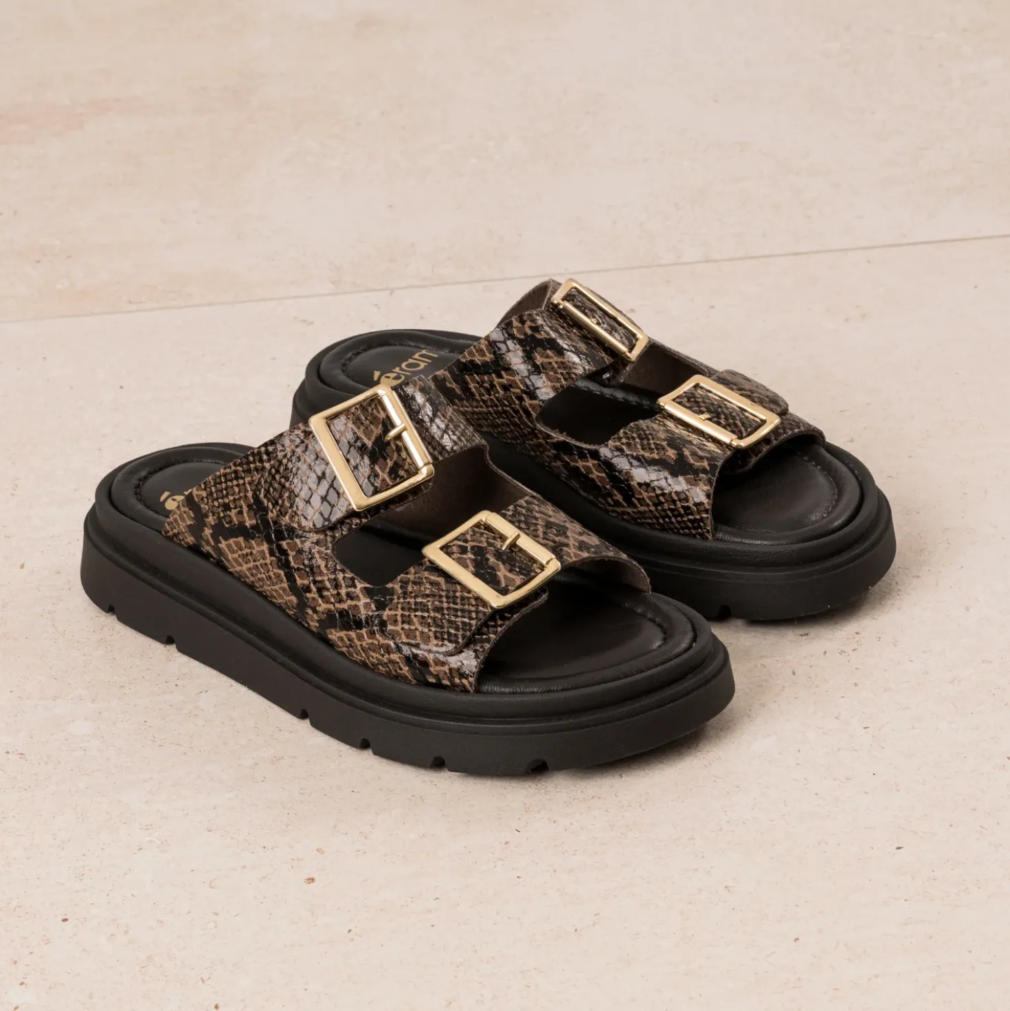 Mule effet python marron