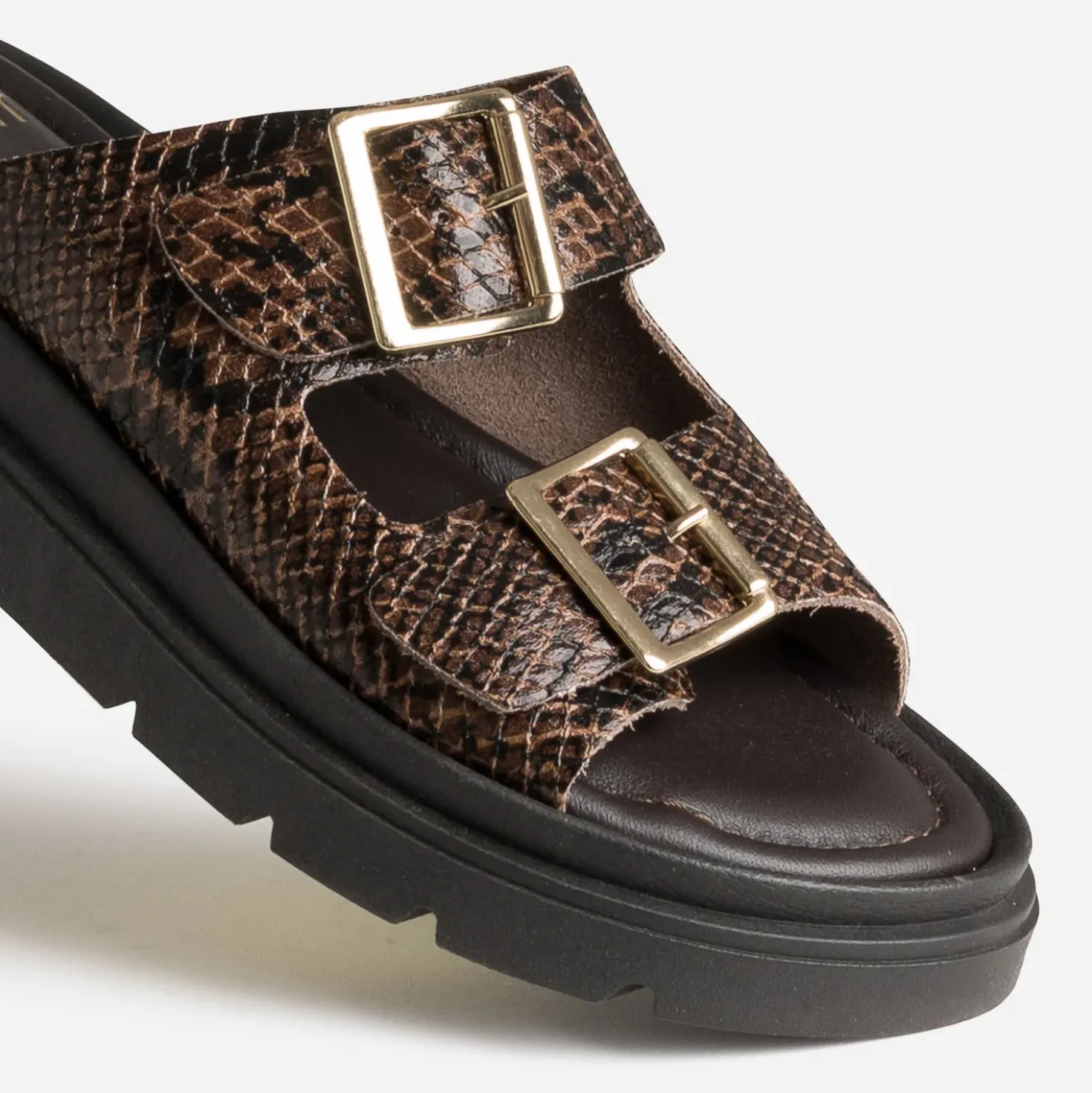 Mule effet python marron
