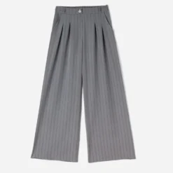 Pantalon de tailleur TEXTO gris rayures tennis